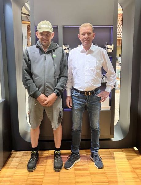 Im Bild links Hr. Hurnaus, rechts Hr. Lindorfer